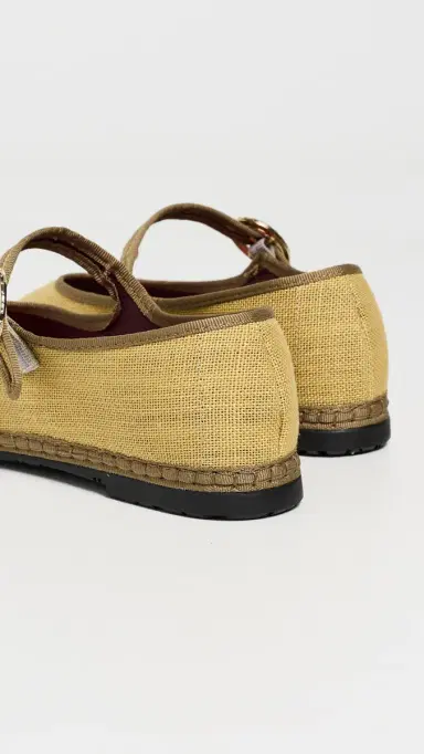 Flabelus Alessia Mary Jane Flats Yellow 39 | Thumbnail 4 Flabelus Alessia Mary Jane Flats Yellow 39 | Thumbnail 4