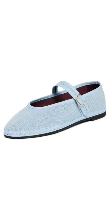 Flabelus Pierre Light Denim Mary Jane Falts Light Denim Blue 41 | Thumbnail 1