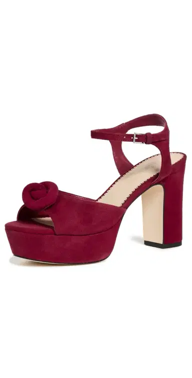 Cinq à Sept Arianna Suede Platform Sandals berrywine 39 | Thumbnail 1 Cinq à Sept Arianna Suede Platform Sandals berrywine 39 | Thumbnail 1