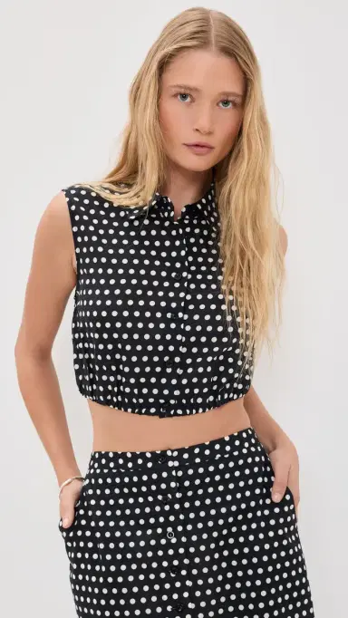 Frame The Polka Dot Top | Thumbnail 2
