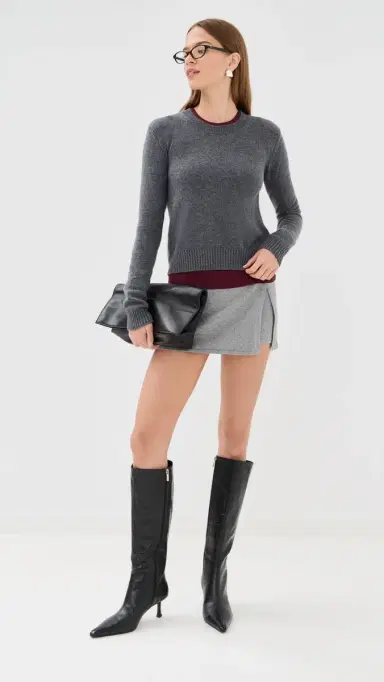 Lisa Yang Mable Cashmere Sweater Graphite | Thumbnail 5
