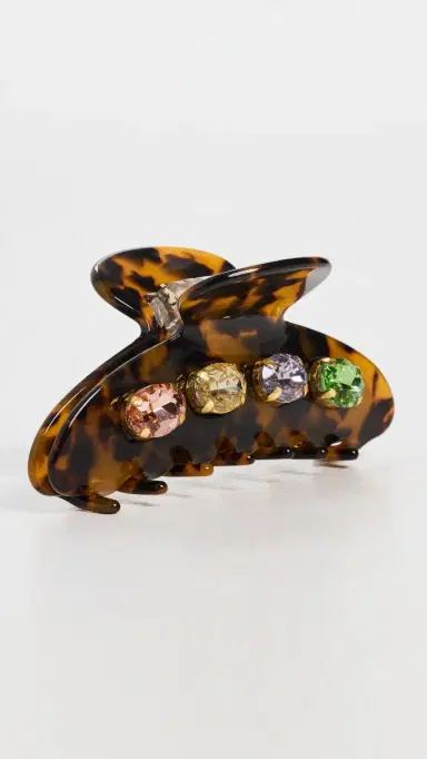 Lele Sadoughi Large Crystal Claw Clip | Thumbnail 2