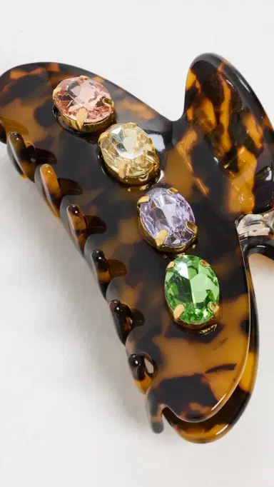 Lele Sadoughi Large Crystal Claw Clip | Thumbnail 4
