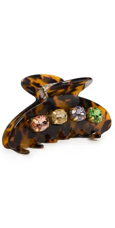 Lele Sadoughi Large Crystal Claw Clip | Thumbnail 1
