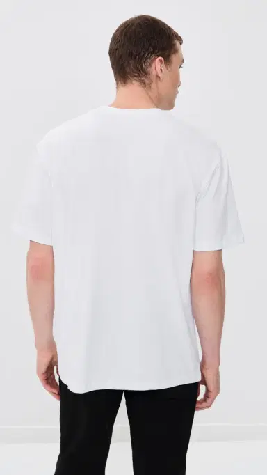 Les Deux Crew T-Shirt White/Black S | Thumbnail 3