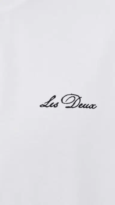 Les Deux Crew T-Shirt White/Black S | Thumbnail 6