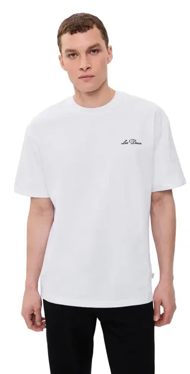 Les Deux Crew T-Shirt White/Black | Thumbnail 1
