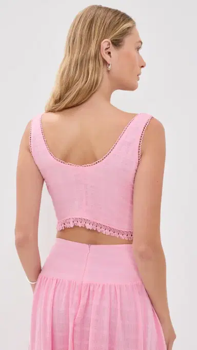 Peixoto Lucia Blouse Thatch Pink | Thumbnail 3