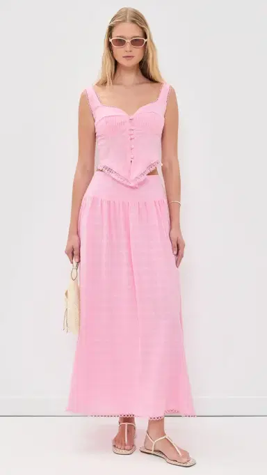 Peixoto Lucia Blouse Thatch Pink | Thumbnail 5