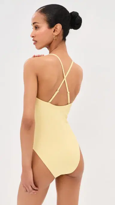 LE BOP Square Neck One Piece Mellow Yellow L | Thumbnail 3