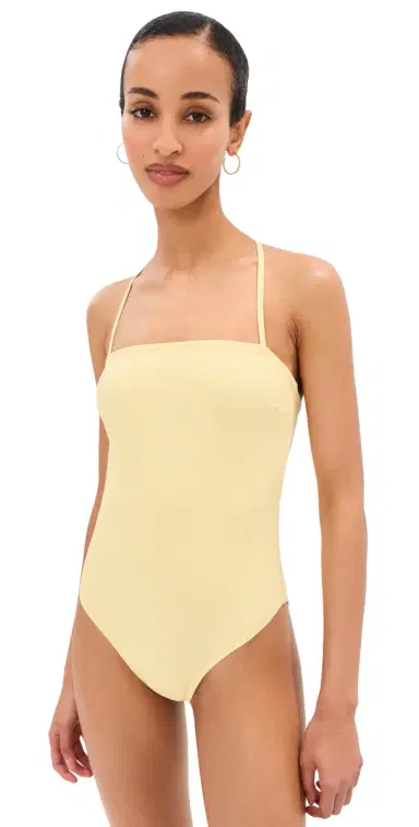 LE BOP Square Neck One Piece Mellow Yellow L | Thumbnail 1