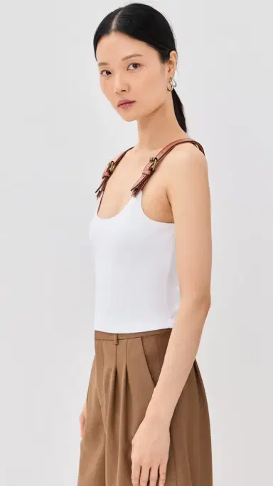 Monse Leather Strap Tank Top | Thumbnail 4