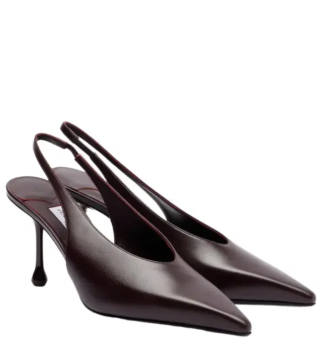 Isa 80 leather slingback pumps