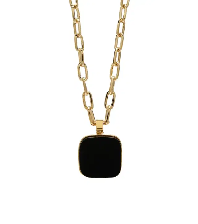 La DoubleJ Onyx pendant necklace