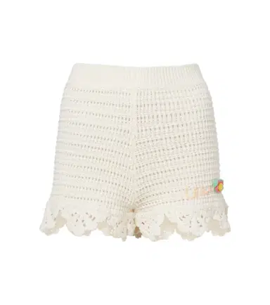 Chloé Chloé Crochet scalloped cotton shorts | Thumbnail 1 Chloé Chloé Crochet scalloped cotton shorts | Thumbnail 1