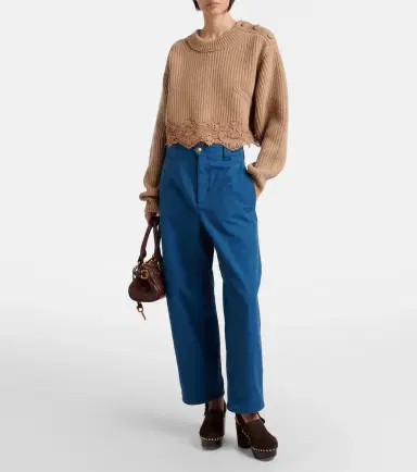 Chloé Chloé Cropped barrel-leg pants | Thumbnail 2 Chloé Chloé Cropped barrel-leg pants | Thumbnail 2