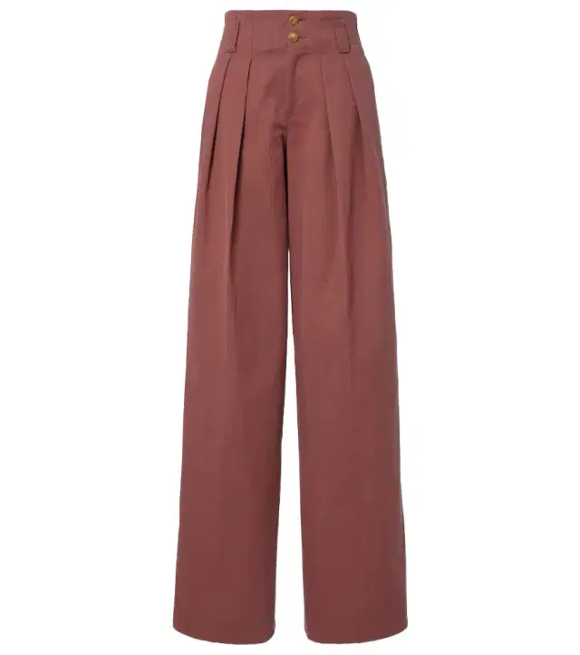 Chloe Chloé Cotton canvas wide-leg pants