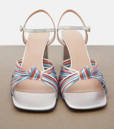 Valentino Garavani Annet metallic leather sandals | Thumbnail 2 Valentino Garavani Annet metallic leather sandals | Thumbnail 2