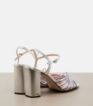 Valentino Garavani Annet metallic leather sandals | Thumbnail 4 Valentino Garavani Annet metallic leather sandals | Thumbnail 4