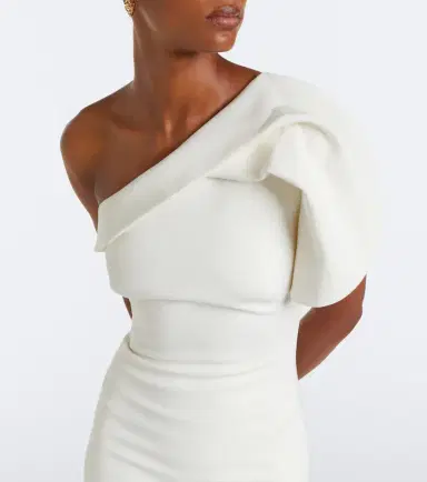 Safiyaa One-shoulder crêpe gown | Thumbnail 2 Safiyaa One-shoulder crêpe gown | Thumbnail 2