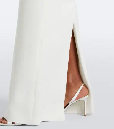 Safiyaa One-shoulder crêpe gown | Thumbnail 4 Safiyaa One-shoulder crêpe gown | Thumbnail 4