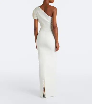 Safiyaa One-shoulder crêpe gown | Thumbnail 5 Safiyaa One-shoulder crêpe gown | Thumbnail 5