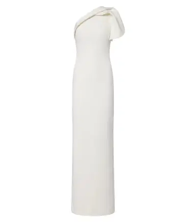 Safiyaa One-shoulder crêpe gown | Thumbnail 1 Safiyaa One-shoulder crêpe gown | Thumbnail 1