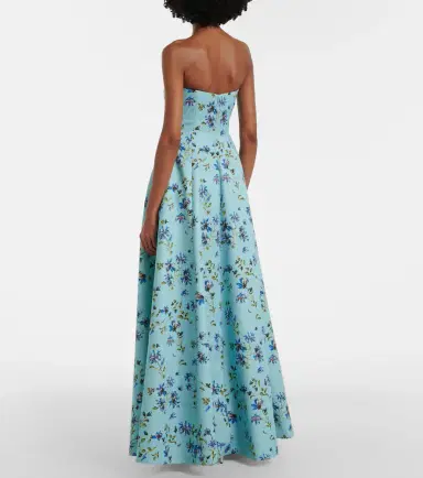 Emilia Wickstead Ragna floral taffeta faille gown | Thumbnail 4