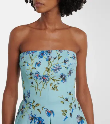 Emilia Wickstead Ragna floral taffeta faille gown | Thumbnail 5