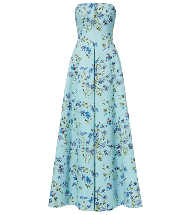 Emilia Wickstead Ragna floral taffeta faille gown