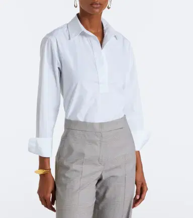 Max Mara Cotton-blend poplin shirt | Thumbnail 3 Max Mara Cotton-blend poplin shirt | Thumbnail 3