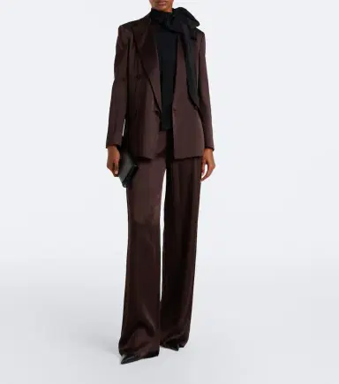 Max Mara Pleated tie-neck silk crêpe de chine top | Thumbnail 4 Max Mara Pleated tie-neck silk crêpe de chine top | Thumbnail 4