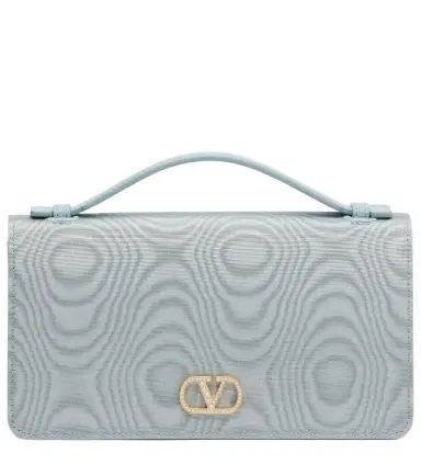 Valentino Garavani VLogo Signature Mini moiré wallet on chain | Thumbnail 1 Valentino Garavani VLogo Signature Mini moiré wallet on chain | Thumbnail 1