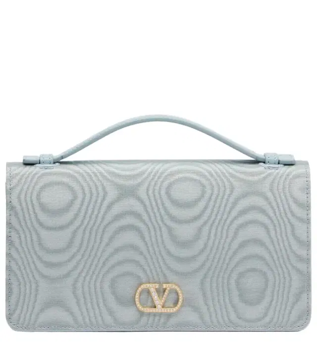 Valentino Garavani VLogo Signature Mini moiré wallet on chain