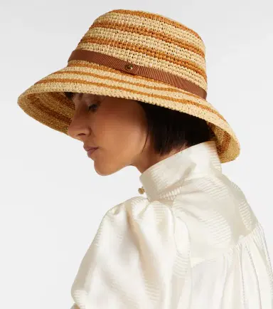Valentino VLogo raffia bucket hat | Thumbnail 4