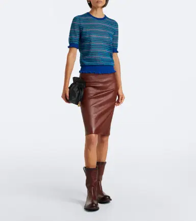 STOULS Gilda leather midi skirt | Thumbnail 2