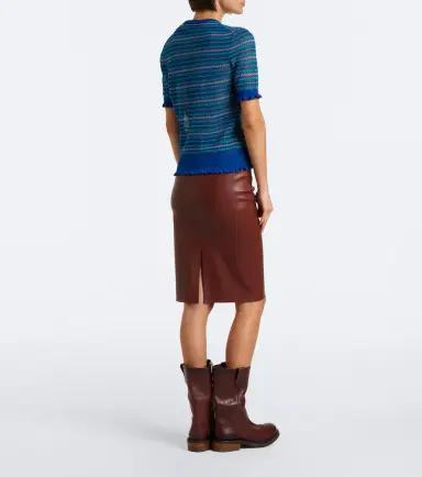 STOULS Gilda leather midi skirt | Thumbnail 4