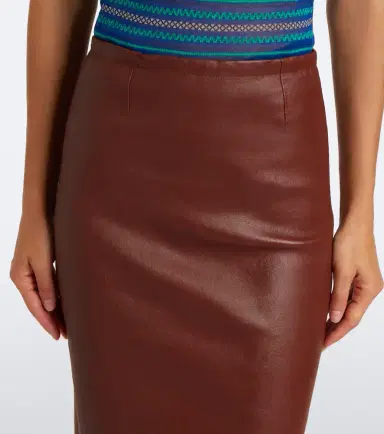 STOULS Gilda leather midi skirt | Thumbnail 5