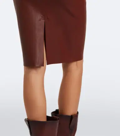 STOULS Gilda leather midi skirt | Thumbnail 6