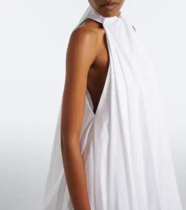 Alaïa Alaïa Halterneck cotton poplin minidress | Thumbnail 5