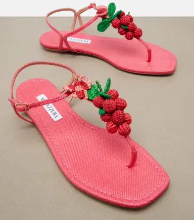Aquazzura Berry raffia-effect thong sandals | Thumbnail 2 Aquazzura Berry raffia-effect thong sandals | Thumbnail 2
