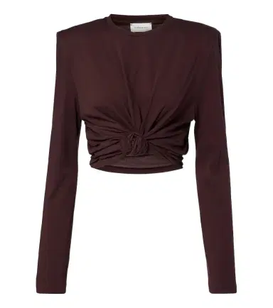 Magda Butrym Cotton-blend jersey crop top | Thumbnail 1