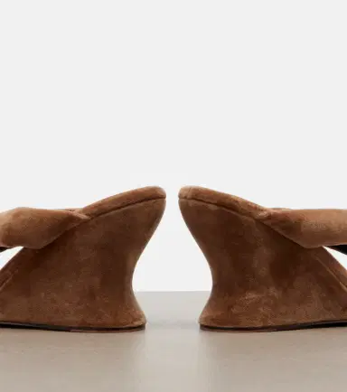 Balenciaga Gaeta velvet wedge thong sandals | Thumbnail 6