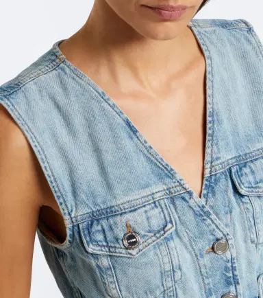 Ganni Peplum denim top | Thumbnail 2 Ganni Peplum denim top | Thumbnail 2