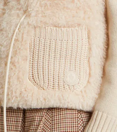 Moncler Shearling and cashmere down vest | Thumbnail 4