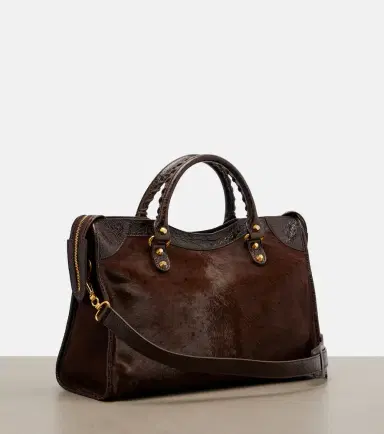 Balenciaga Le City Medium calf hair top-handle bag | Thumbnail 2