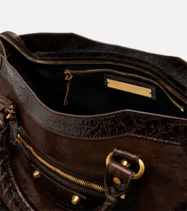 Balenciaga Le City Medium calf hair top-handle bag | Thumbnail 3