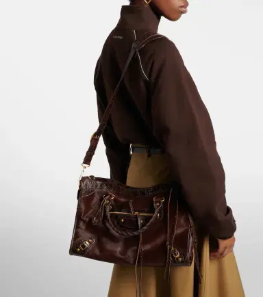 Balenciaga Le City Medium calf hair top-handle bag | Thumbnail 6