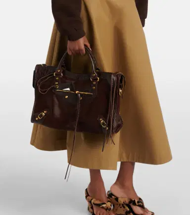 Balenciaga Le City Medium calf hair top-handle bag | Thumbnail 7