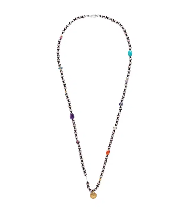 Ileana Makri Beaded necklace with gemstones